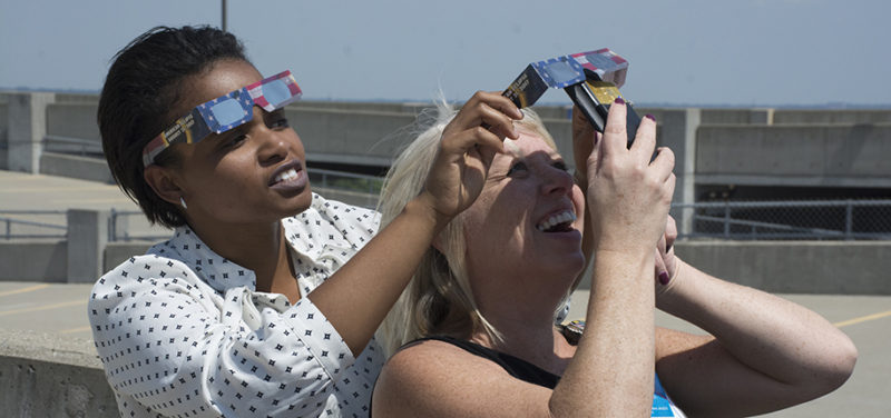 Radiology Staff Enjoy the Solar Eclipse