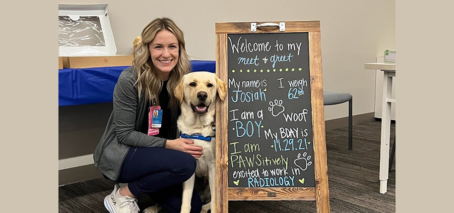 Radiology Department Welcomes Facility Dog 