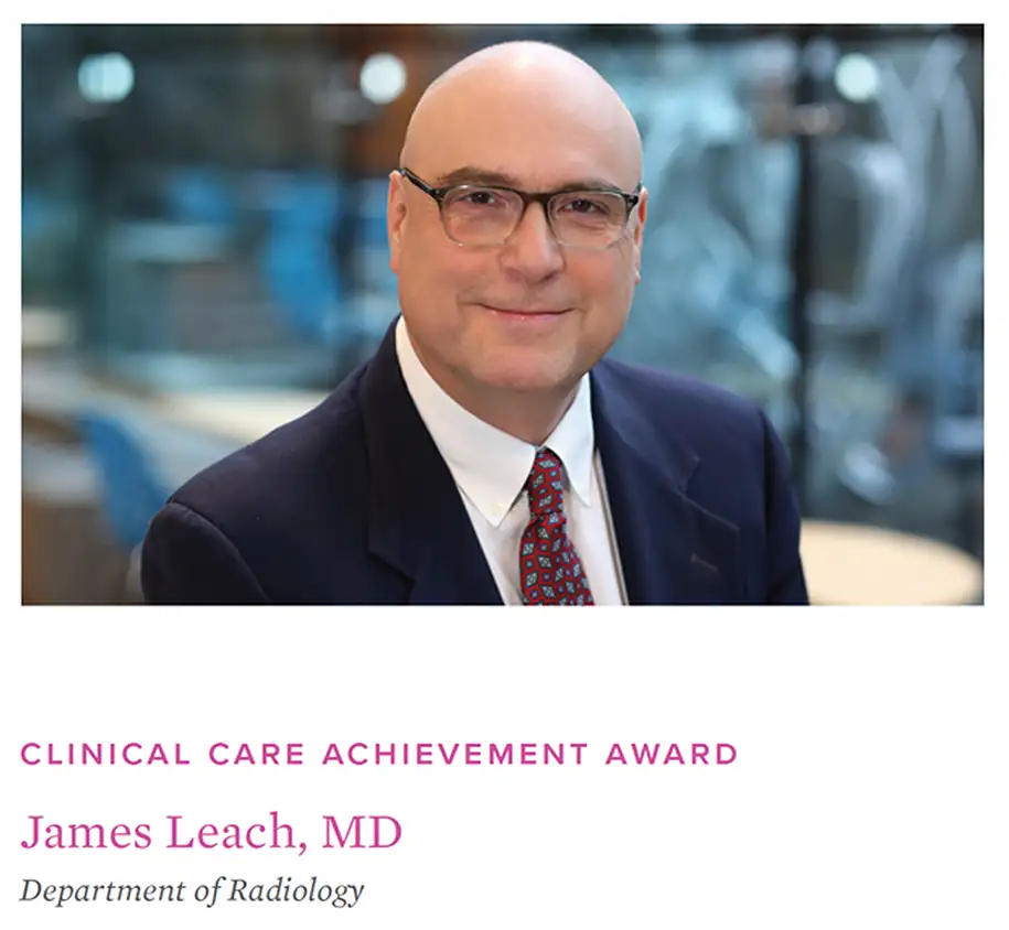Dr. James Leach, Clinical Care Achievement Award Winner