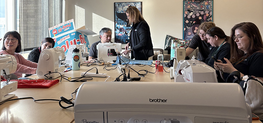 Sewing Skills Bring Radiology Colleagues Together: Dr. Bernadette Koch Leads First “Sewing 101” Workshop 